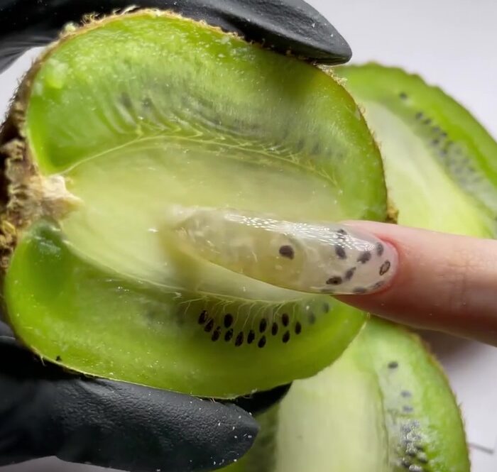 Nail salon leaves Instagram users feeling sick with bizarre FRUIT MANICURES – using kiwi, dragon fruit and WHOLE CHILLI PEPPERS
