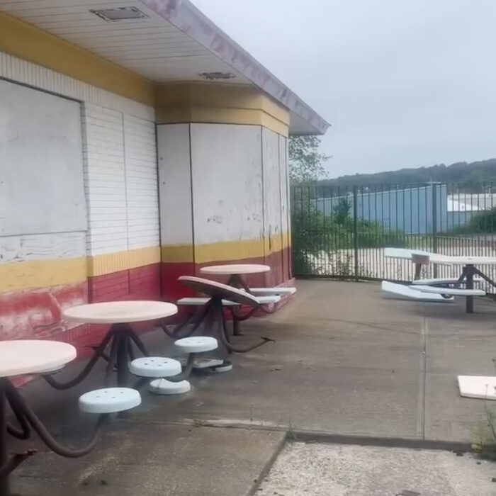 Explorer discovers ‘time capsule’ McDonald’s – left untouched since the 80s with vintage drinks machine, old TV screens and pink seating