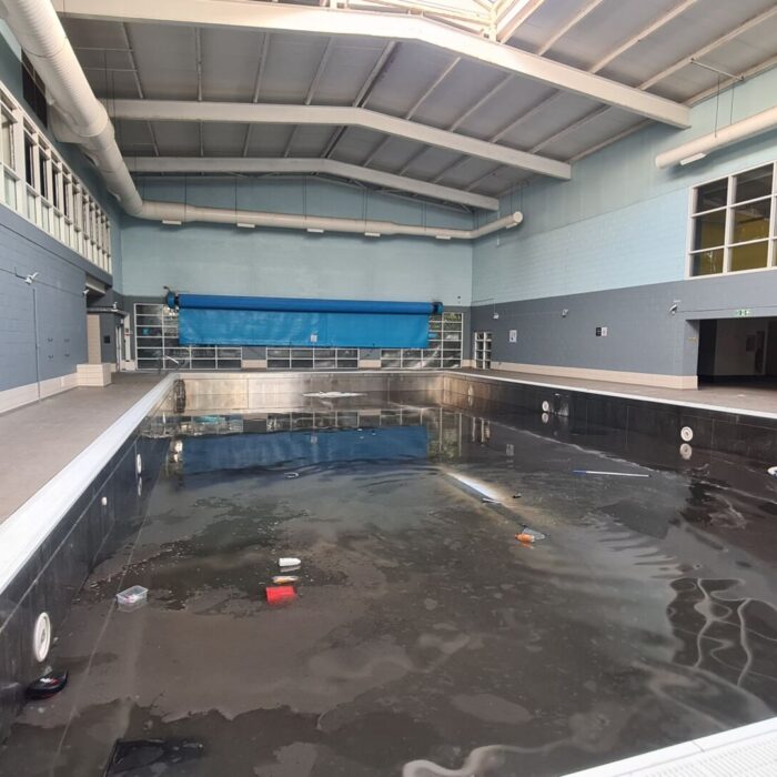 Explorer ventures inside abandoned UK fitness centre with murky pool and poo stench