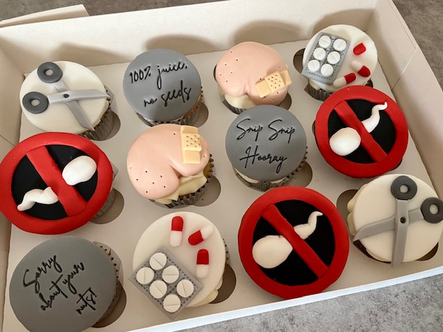 ‘Snip snip hooray’: Essex woman bakes husband hilarious cupcakes to celebrate vasectomy