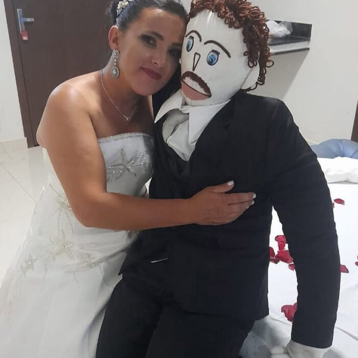 ‘Our relationship is hanging on by a thread’: Woman who married RAG DOLL reveals he CHEATED – just as pair set to celebrate first anniversary.
